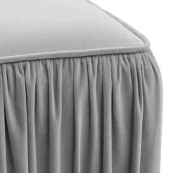 Morgan Pleated Velvet Ottoman -TOV Furniture Store TOV OC68216.media .05