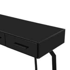 Santana Black Glass Desk Console Table 10 Santana Black Glass Desk Console Table -TOV Furniture Store TOV OC68577.media .05