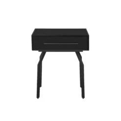 Santana Black Glass Side Table 8 Santana Black Glass Side Table -TOV Furniture Store TOV OC68578.media .03