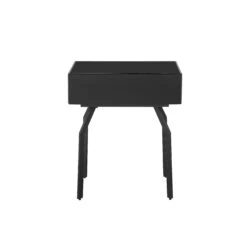 Santana Black Glass Side Table 9 Santana Black Glass Side Table -TOV Furniture Store TOV OC68578.media .04