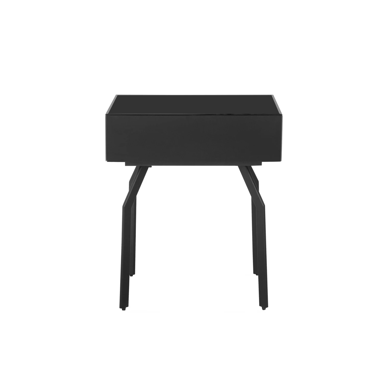 Santana Black Glass Side Table 4 Santana Black Glass Side Table - Image 4