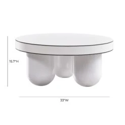 Jasper White Glossy Coffee Table -TOV Furniture Store TOV OC68596.media .06 fbab05bc b22d 43f0 8ccc 9de77027ab59