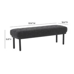 Olivia Boucle Bench -TOV Furniture Store TOV OC68632.media .06
