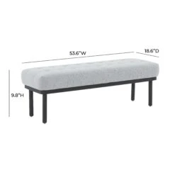 Olivia Boucle Bench -TOV Furniture Store TOV OC68633.media .06