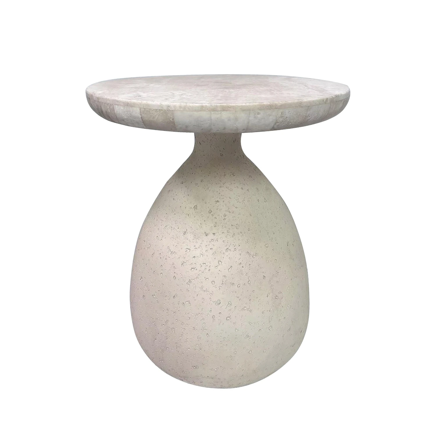 Gina Cream Travertine Side Table 1 Gina Cream Travertine Side Table