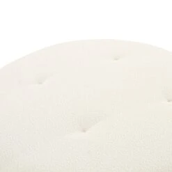 Fickle Cream Boucle Swivel Ottoman -TOV Furniture Store TOV OC68672.media .03 22f9598e 83b9 4d1c b16b c6f4be0ff847