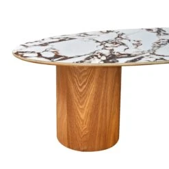 Tamara Marble Ceramic Oval Coffee Table 10 Tamara Marble Ceramic Oval Coffee Table -TOV Furniture Store TOV OC68679.media .05