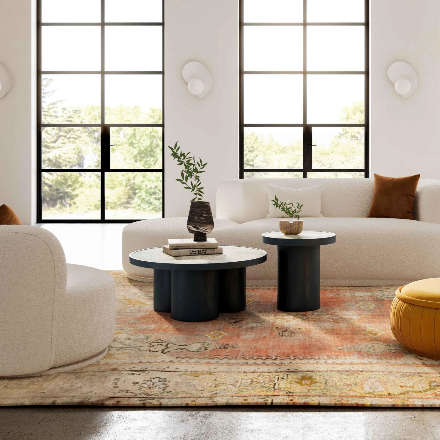 Nautilus Antique Silver Mirrored Coffee Table 2 Nautilus Antique Silver Mirrored Coffee Table - Image 2