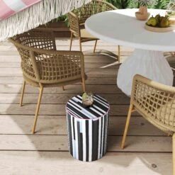 Taurus Ceramic Indoor/Outdoor Stool -TOV Furniture Store TOV OC68776.media .02 157292de d3fa 4242 9ba0 475aeb87fe5a