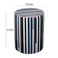 Taurus Ceramic Indoor/Outdoor Stool -TOV Furniture Store TOV OC68776.media .05 b004af6b 4a08 4756 aae7 e8fa6c3436f6