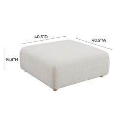 Hangover Cream Boucle Ottoman -TOV Furniture Store TOV OC68789.media .05