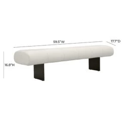 Karol Cream Performance Vegan Leather Bench 11 Karol Cream Performance Vegan Leather Bench -TOV Furniture Store TOV OC68949.media .05 5c1f1d48 23e9 46bb 86a0 f0e8b4875048