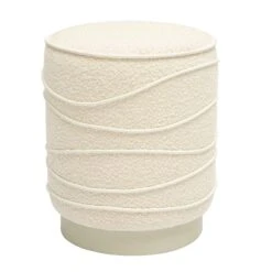 Nero Cream Boucle Ottoman -TOV Furniture Store TOV OC68985.media .03