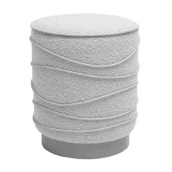 Nero Cream Boucle Ottoman -TOV Furniture Store TOV OC68986.media .02