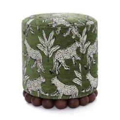 Dex Leopard Jacquard Ottoman 22 Dex Leopard Jacquard Ottoman -TOV Furniture Store TOV OC69197.media .03