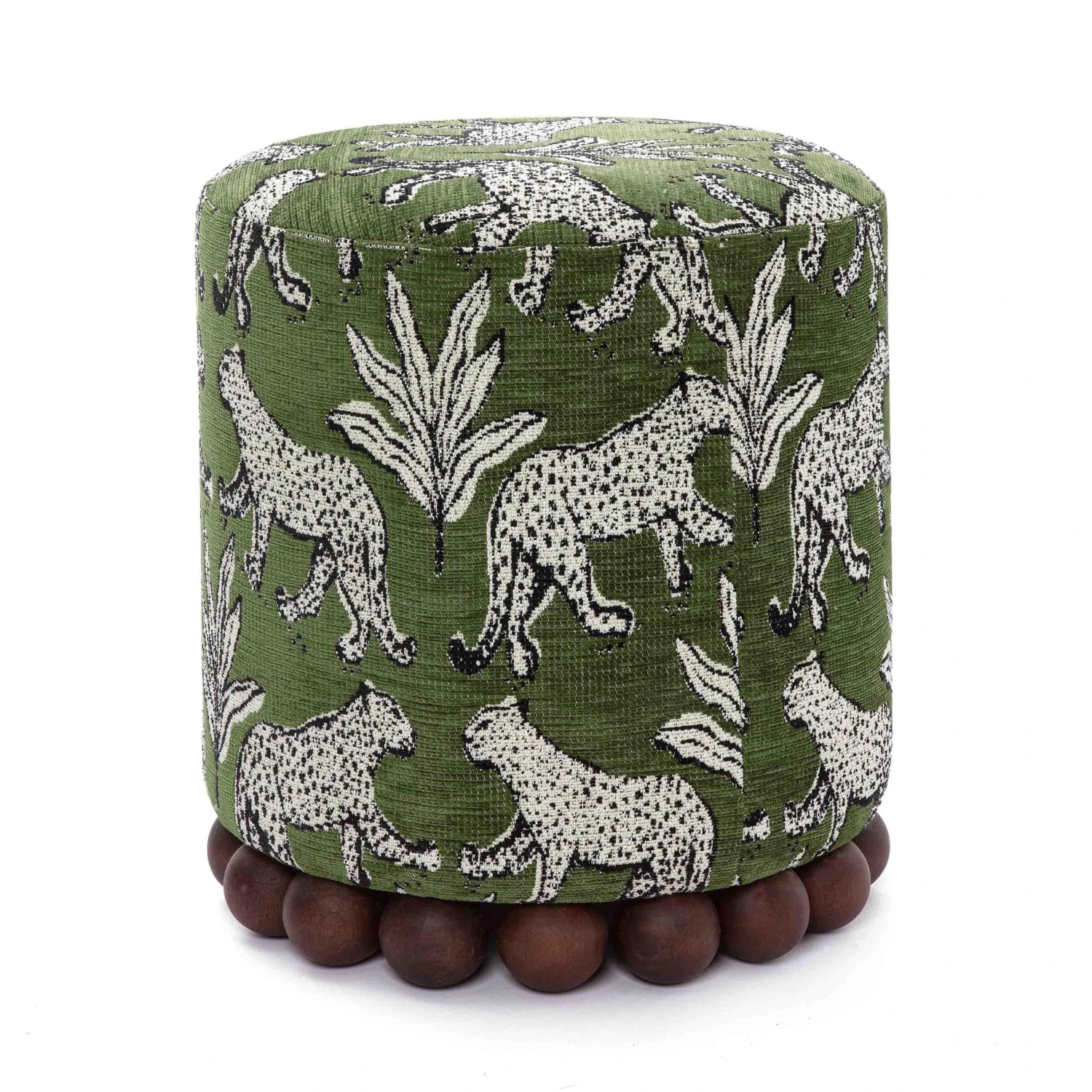 Dex Leopard Jacquard Ottoman 10 Dex Leopard Jacquard Ottoman - Image 10