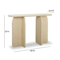 Clementine Faux Travertine Console Table -TOV Furniture Store TOV OC69198.media .05