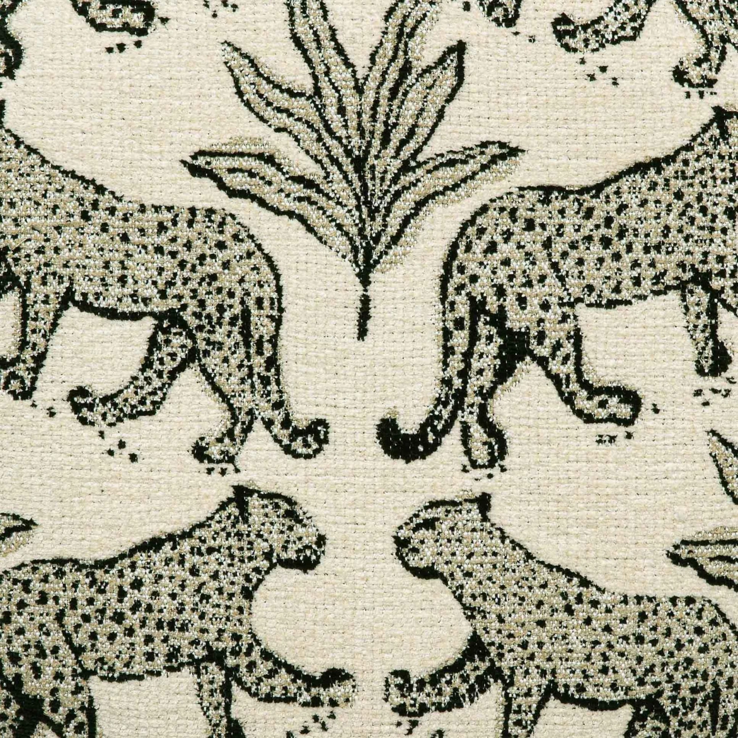 Raji Leopard Jacquard Ottoman 6 Raji Leopard Jacquard Ottoman - Image 6