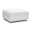 Perry Cream Chenille Modular Ottoman