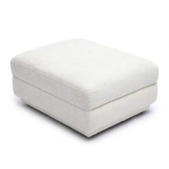 Perry Cream Chenille Modular Ottoman -TOV Furniture Store TOV OC69218.media .03