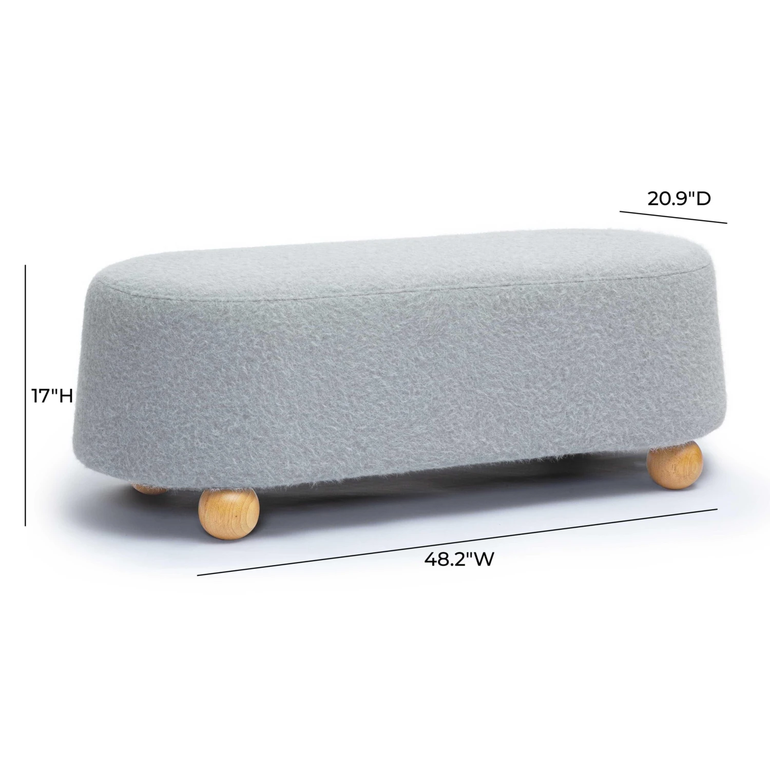 Jaine Loose Mohair Large Ottoman 13 Jaine Loose Mohair Large Ottoman - Image 13