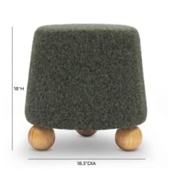 Jaine Loose Mohair Stool -TOV Furniture Store TOV OC69231.media .07