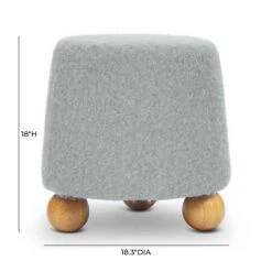 Jaine Loose Mohair Stool -TOV Furniture Store TOV OC69232.media .06
