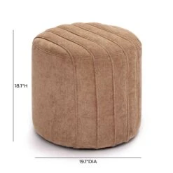 Pouch Chenille Ottoman -TOV Furniture Store TOV OC69235 D