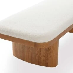 Ollie White Performance Boucle Large Bench -TOV Furniture Store TOV OC69278.media .05 d557477d 30b4 40d8 80ab 3a15a9f293e4