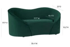 Poodle Forest Green Pet Bed -TOV Furniture Store TOV P2044 FG.media .06