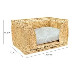 Milou Natural Rattan Small Pet Bed -TOV Furniture Store TOV P54301 D