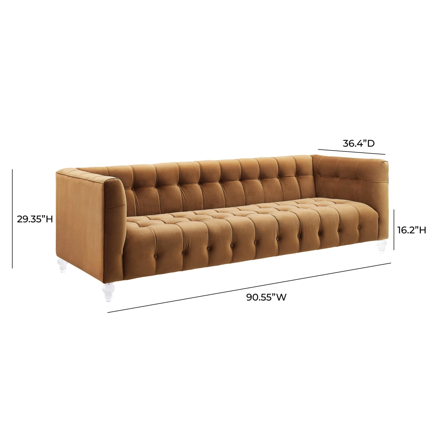 Bea Velvet Tufted Sofa 18 Bea Velvet Tufted Sofa - Image 18