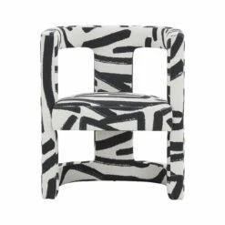 Ada Chair In Black Brushstroke Pattern -TOV Furniture Store TOV S44182.media .03 8cf05340 ba20 4171 9426 fc5ffcca9163
