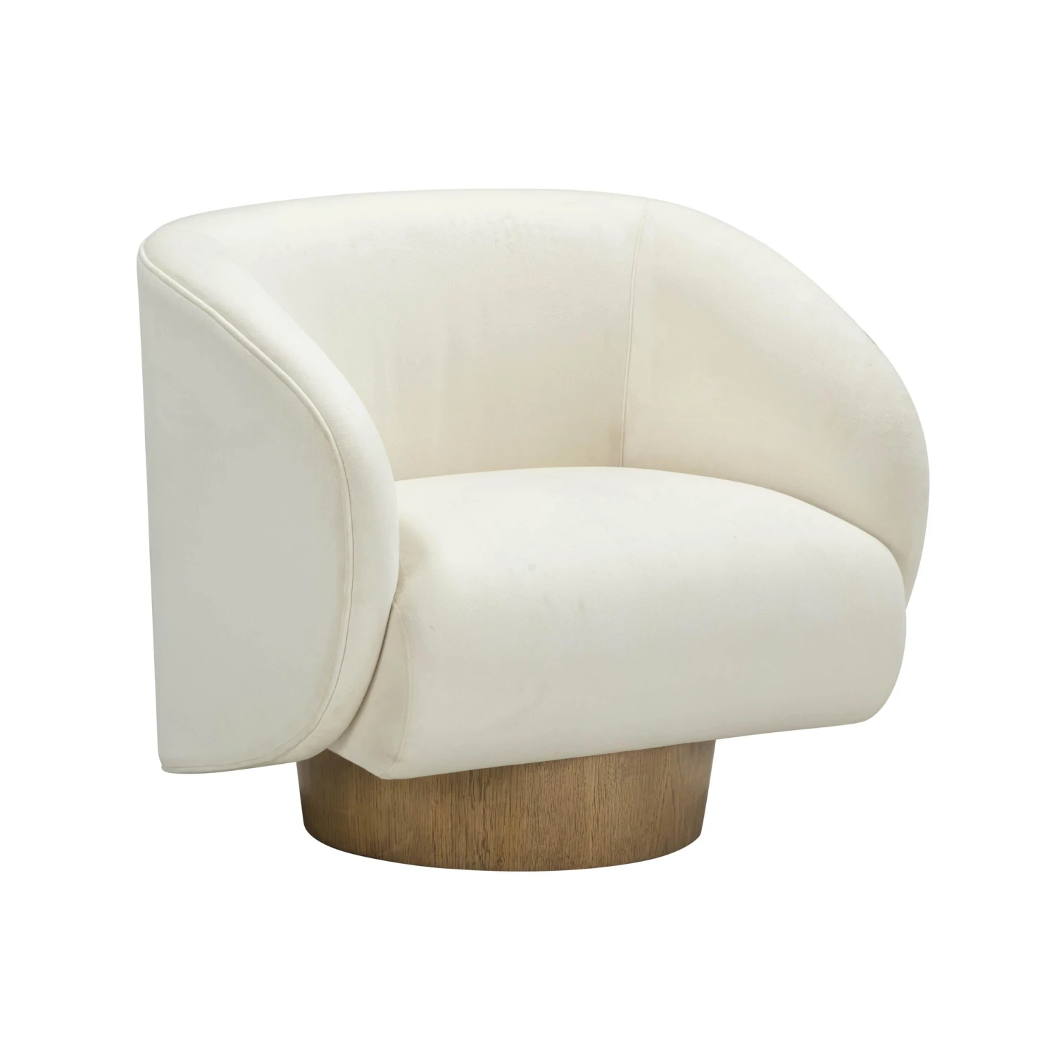 Presley Cream Velvet Swivel Accent Chair 1 Presley Cream Velvet Swivel Accent Chair