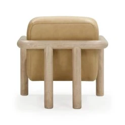 Bekah Tan Genuine Leather Accent Chair 13 Bekah Tan Genuine Leather Accent Chair -TOV Furniture Store TOV S54392.media .04