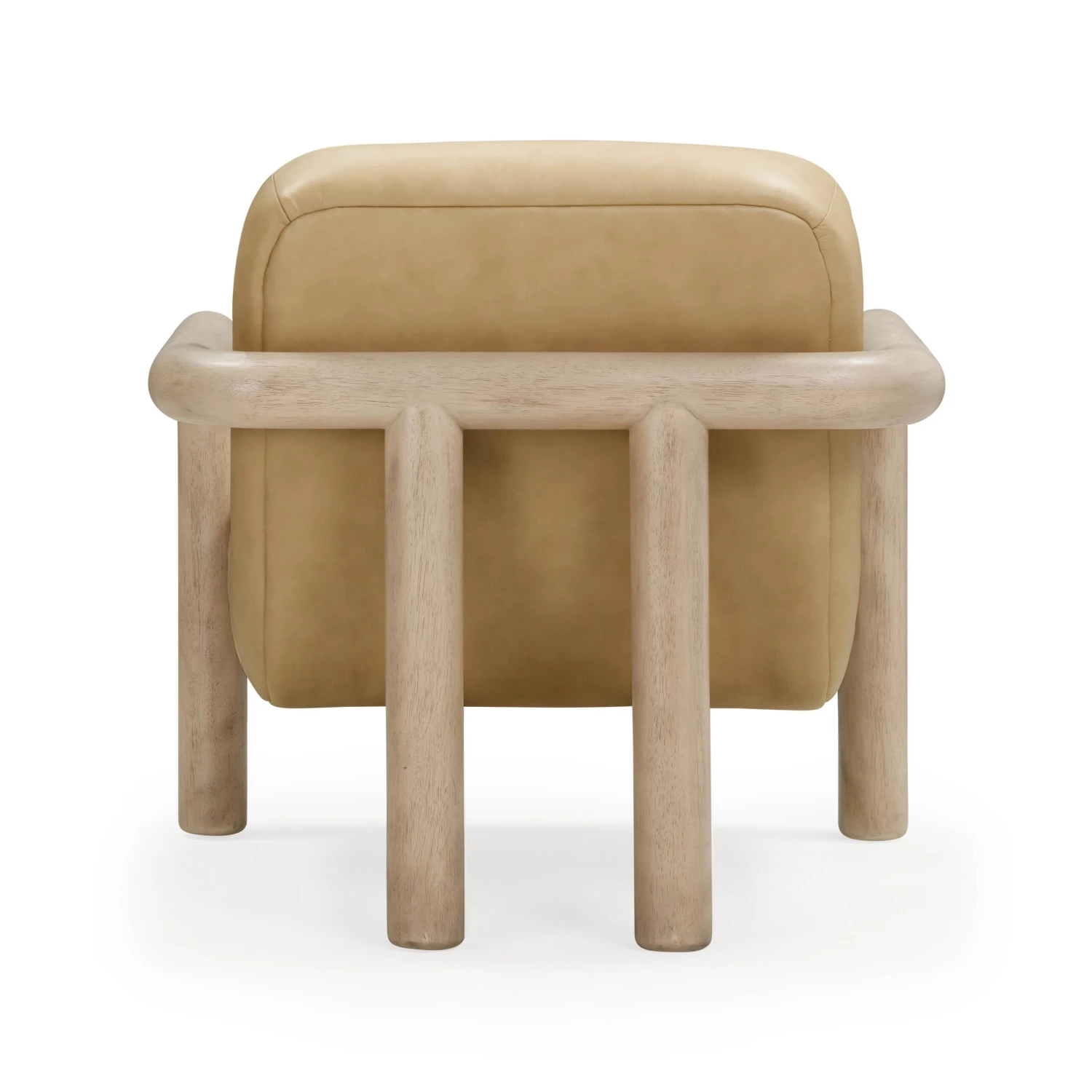 Bekah Tan Genuine Leather Accent Chair 5 Bekah Tan Genuine Leather Accent Chair - Image 5