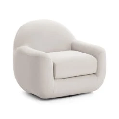 Tiago Velvet Swivel Chair