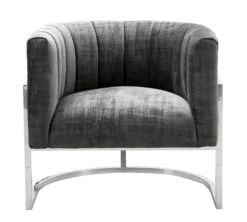 Magnolia Velvet Accent Chair With Silver Base -TOV Furniture Store TOV S6152.media .01 89c8901b 1e3c 4767 a6c3 14580e07f8ac