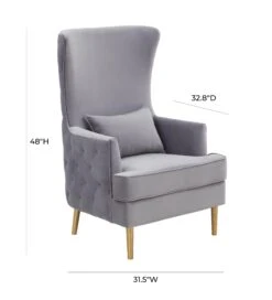 Alina Tall Tufted Back Chair By Inspire Me! Home Decor -TOV Furniture Store TOV S6478.media .07