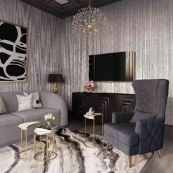 Alina Tall Tufted Back Chair By Inspire Me! Home Decor -TOV Furniture Store TOV S6479.media .02