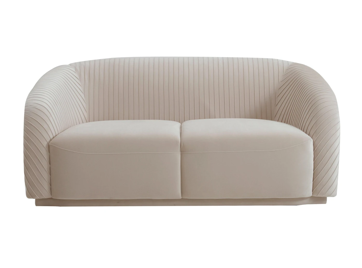 Yara Pleated Velvet Loveseat By Inspire Me! Home Decor 3 Yara Pleated Velvet Loveseat By Inspire Me! Home Decor - Image 3
