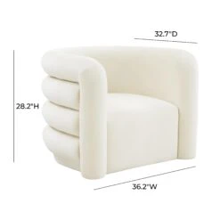 Curves Velvet Lounge Chair -TOV Furniture Store TOV S68233.media .06