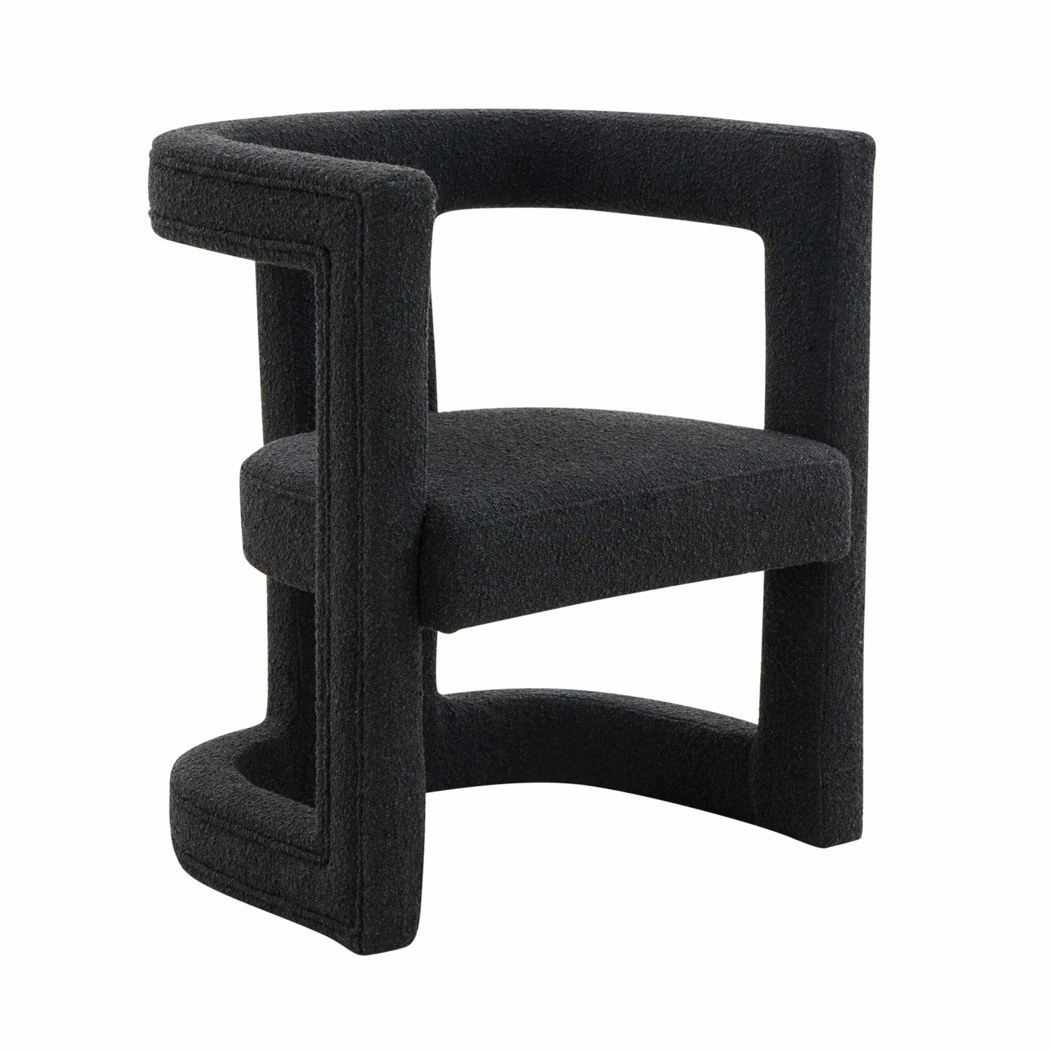 Ada Black Boucle Chair 1 Ada Black Boucle Chair