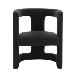 Ada Black Boucle Chair 8 Ada Black Boucle Chair -TOV Furniture Store TOV S68258.media .03