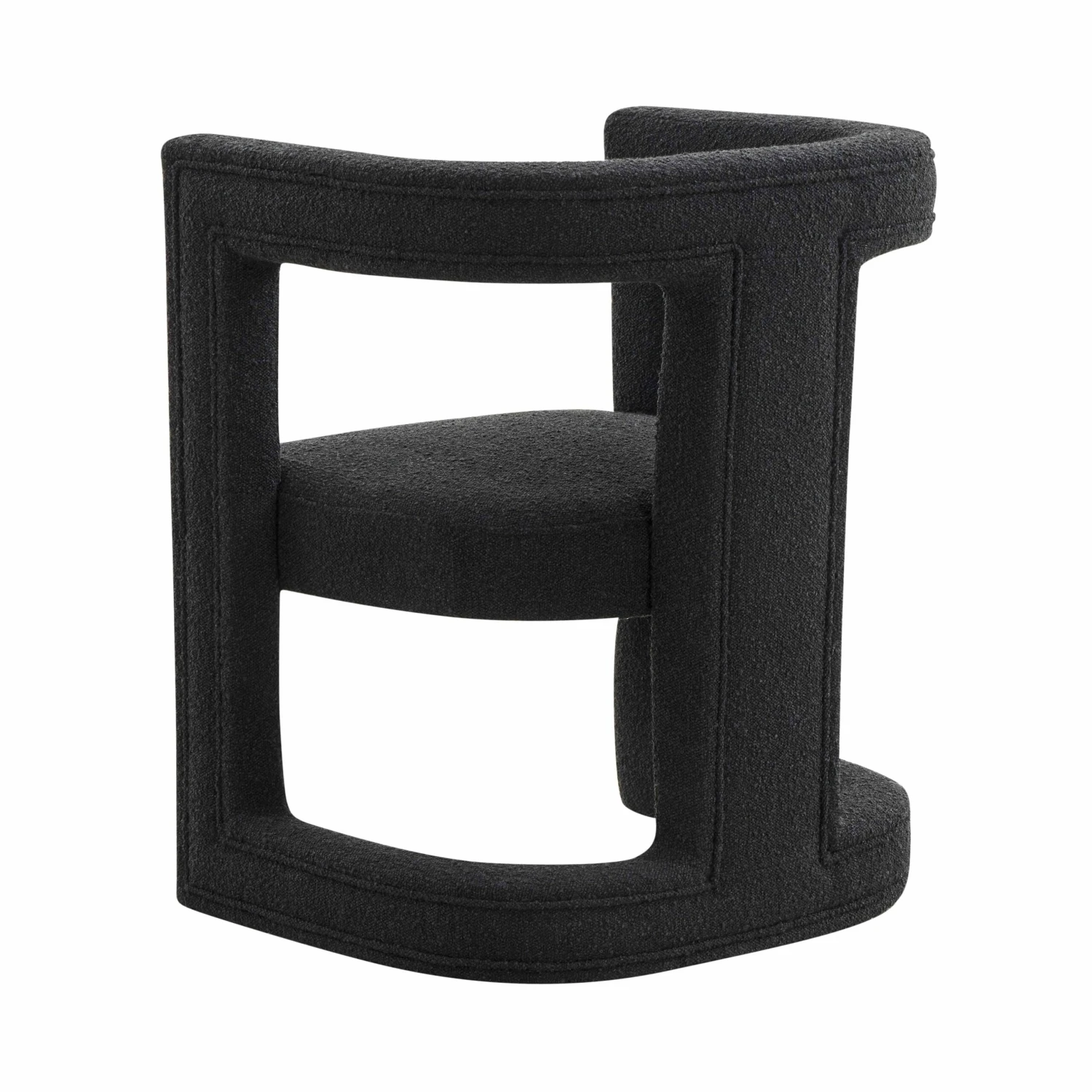 Ada Black Boucle Chair 4 Ada Black Boucle Chair - Image 4