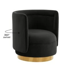Remy Velvet Swivel Chair -TOV Furniture Store TOV S68262.media .06