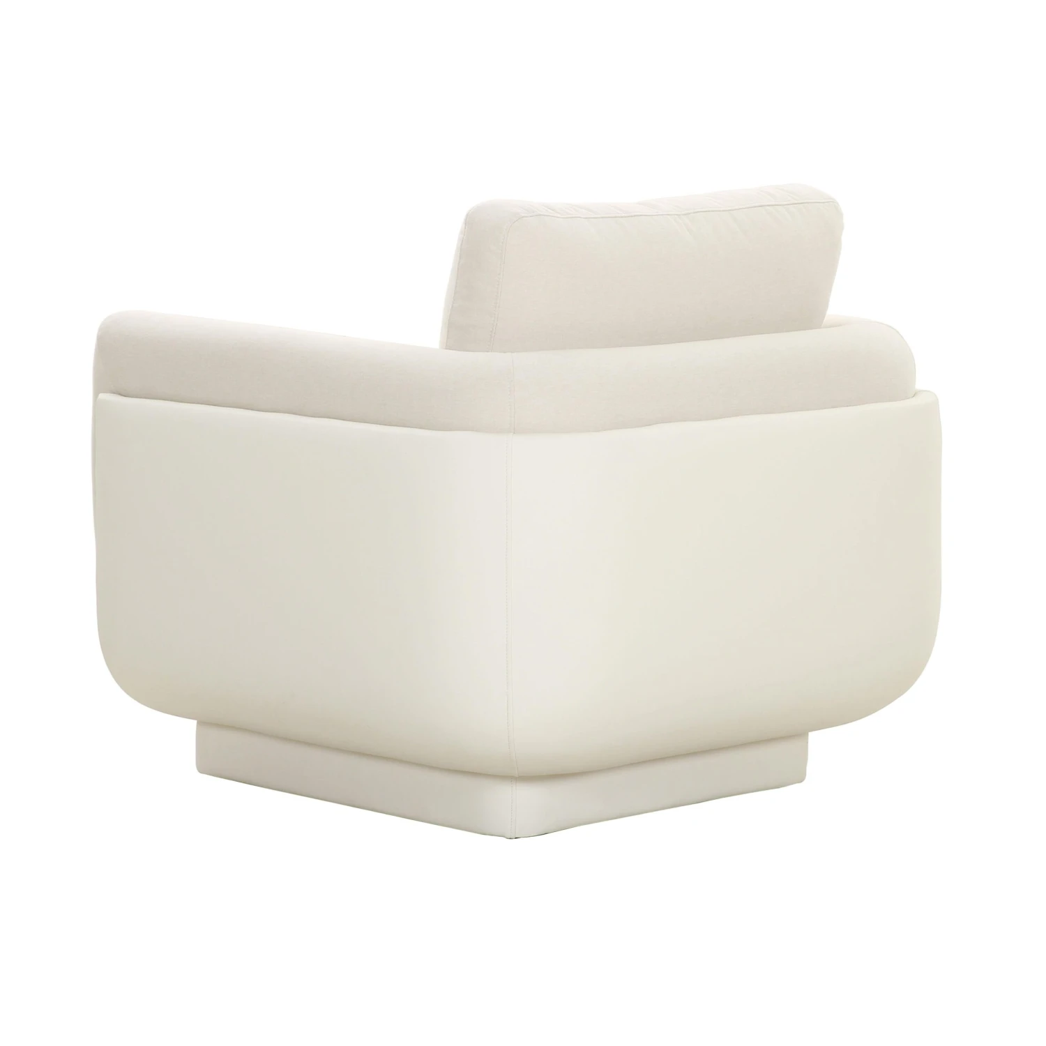 Rhonnie Cream Monotone Armchair 4 Rhonnie Cream Monotone Armchair - Image 4