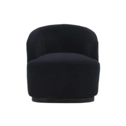Reese Black Velvet Swivel Chair -TOV Furniture Store TOV S68764.media .03