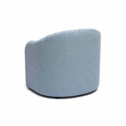 Pamela Faded Blue Upcycled Fabric Tassel Lounge Chair -TOV Furniture Store TOV S68983.media .04