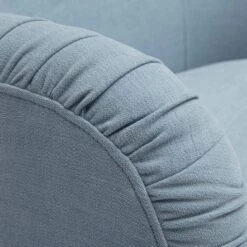 Pamela Faded Blue Upcycled Fabric Tassel Lounge Chair -TOV Furniture Store TOV S68983.media .06